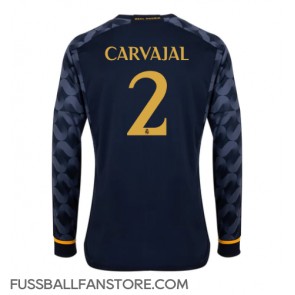 Real Madrid Daniel Carvajal #2 Replik Auswärtstrikot 2023-24 Langarm